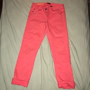 Watermelon Pink Jeans//J Crew